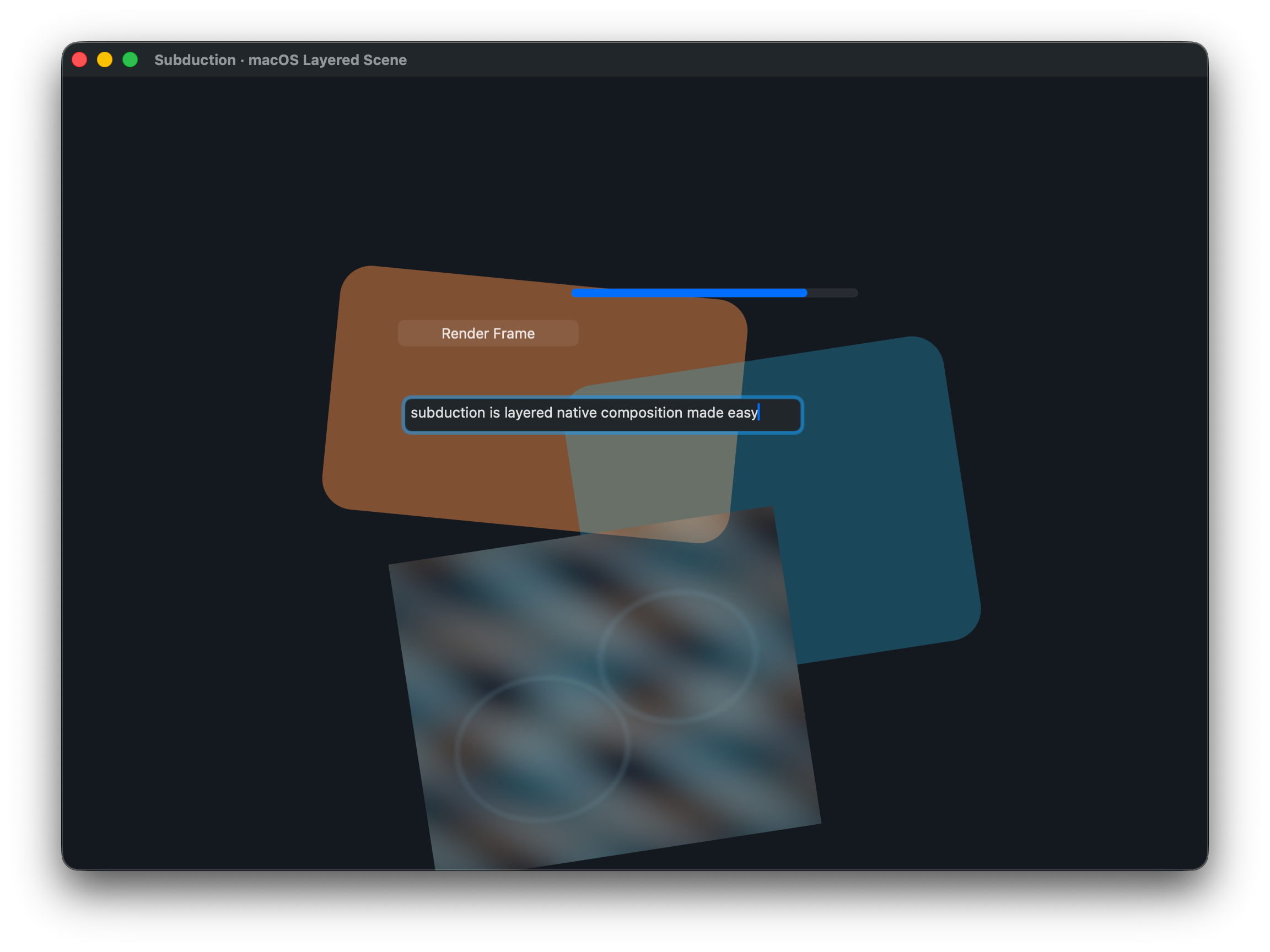 A screenshot of subduction, showing native mac widgets